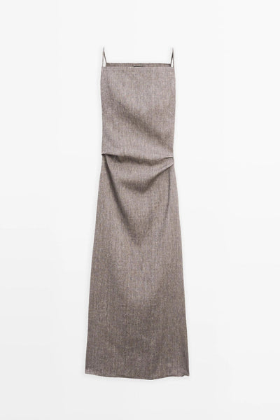 Kylie Linen-Blend Maxi Dress