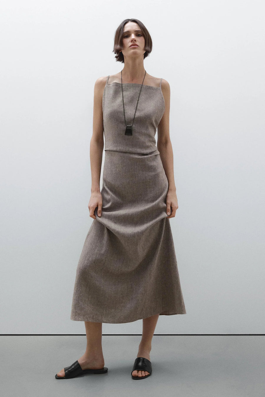 Kylie Linen-Blend Maxi Dress