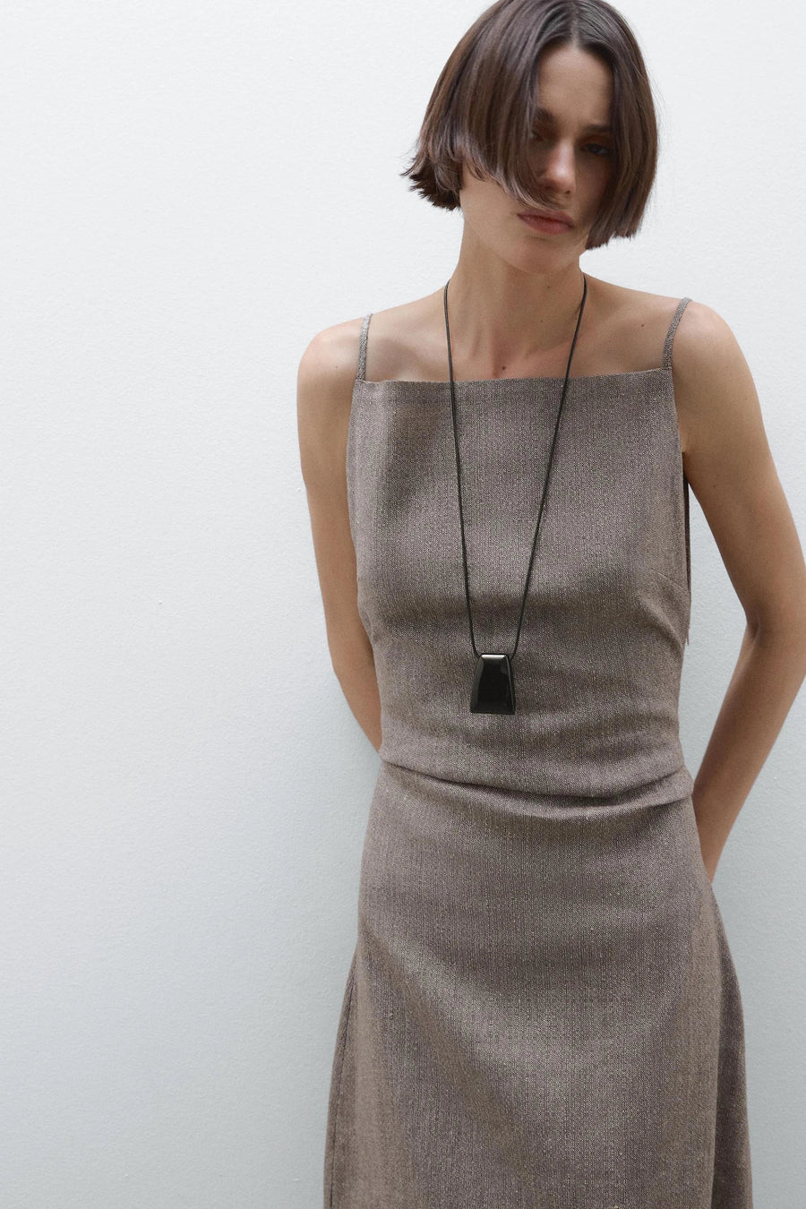 Kylie Linen-Blend Maxi Dress