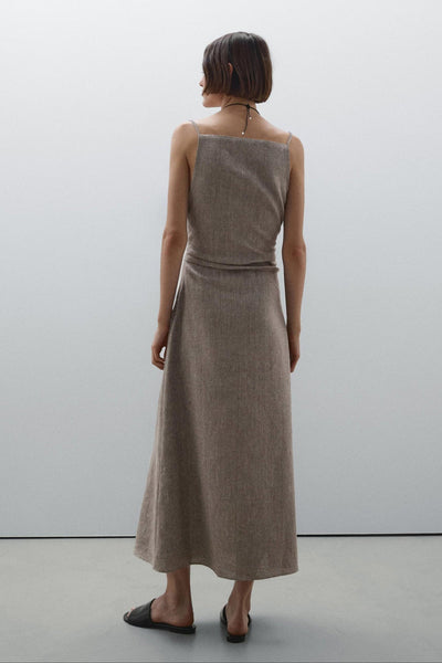 Kylie Linen-Blend Maxi Dress