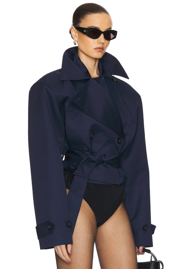 Tilly Oversized Cropped Trench